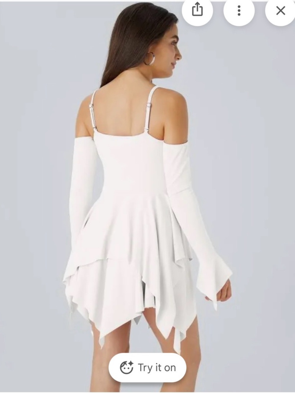 Halara Ruched Halter Mini Dress Color Pink - Picture 3 of 5